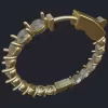 28.0 mm Tall Inside-Our Round Hoop Earrings - Dia Size 3.4mm - Top