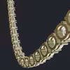 6.5 mm Round Diamond Necklace Link - Back